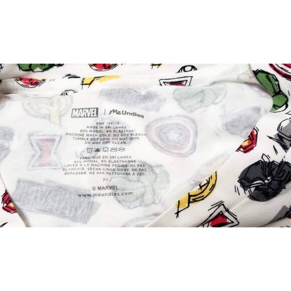 MeUndies Marvel Avengers Men Adult Modal Crew All Over Print Logo T-Shirt(M) NEW - Picture 3 of 5